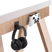 Universal Headphone Stand Adhesive Wall Mount Holder Headphone Holder for Easy Damage-Free Wall Desk Or PC Mounting