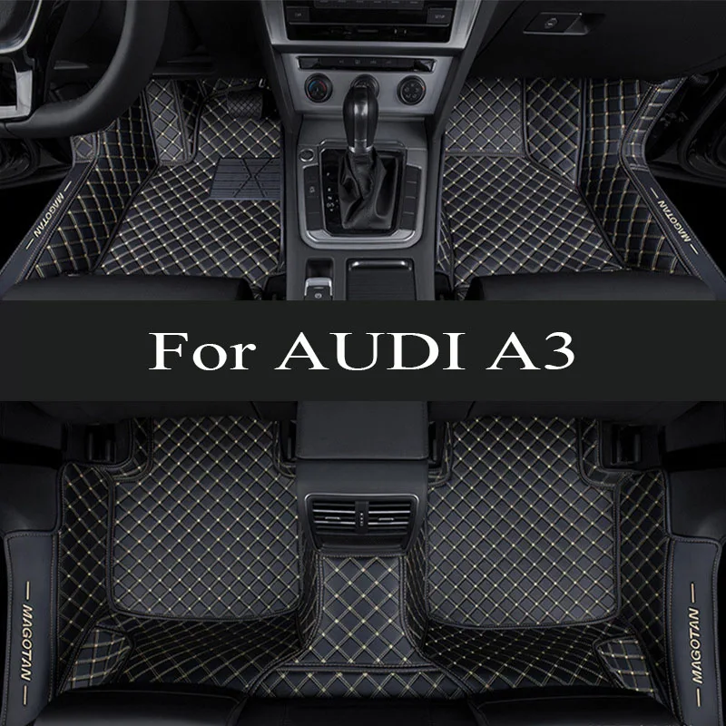 

For AUDI A3 Hatchback/Sportback 2013 2014 2015 2016 2017 2018 Car floor mats Custom foot Pads automobile carpet cover interior