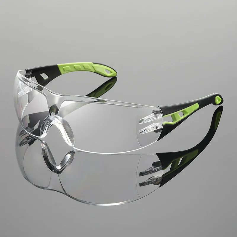 Lab Work Safety Eye Protective Glasses PC Material Anti Impact Wind Dust Proof Goggles Safety Riding Clear Glasses