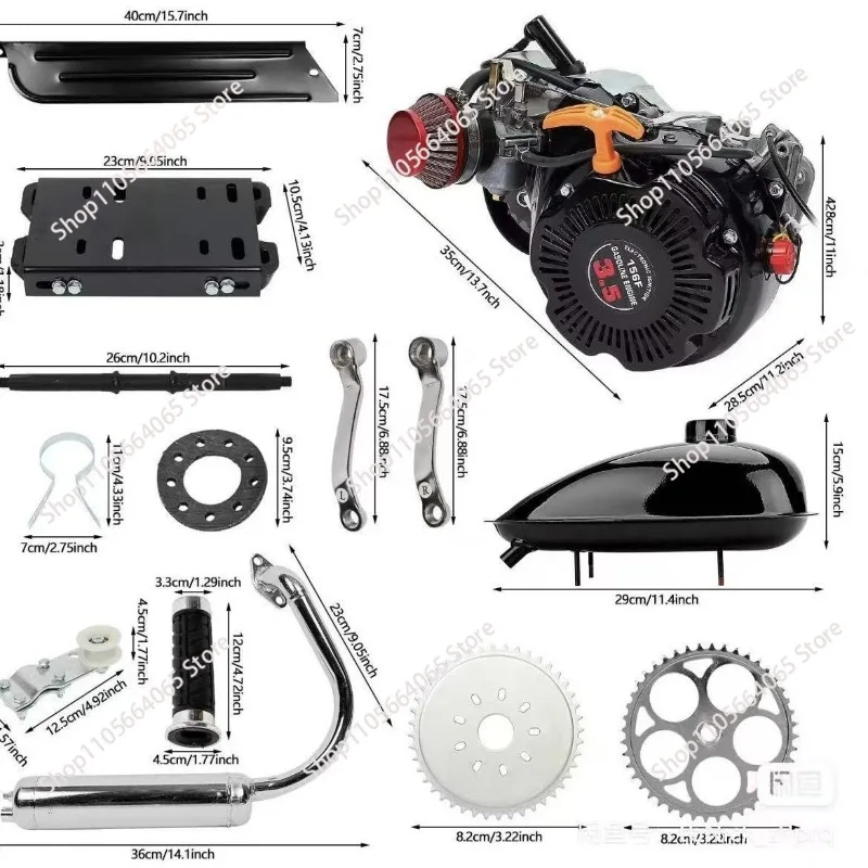 Four-stroke 100cc chain drive engine full set of motorcycles