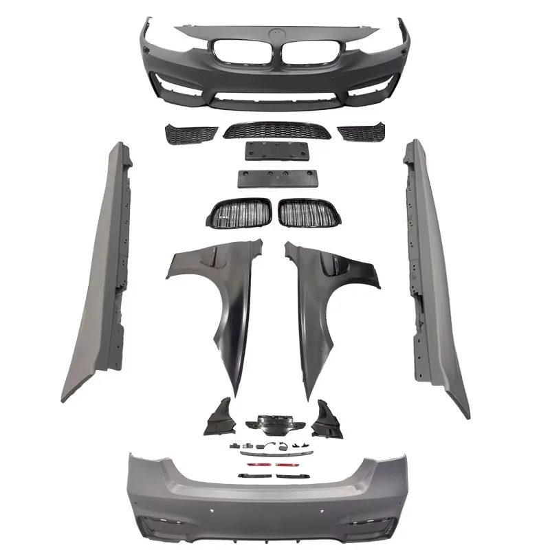 

2013-2019 for 3 Series F30 F35 Body Kit Upgrade to M3 Style New Front Rear Bumper Grille Side Skirt GTS Engine Hood
