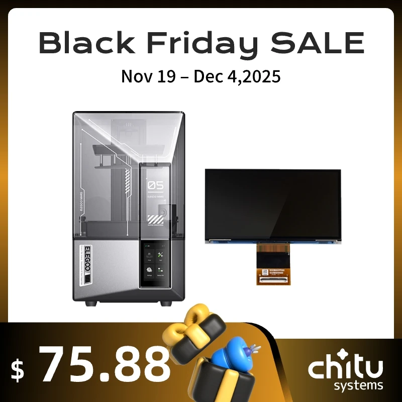 

Elegoo Mars 5 Ultra 6.8 inch 9K Monochrome Original LCD Screen Replacement 3D Printer Part