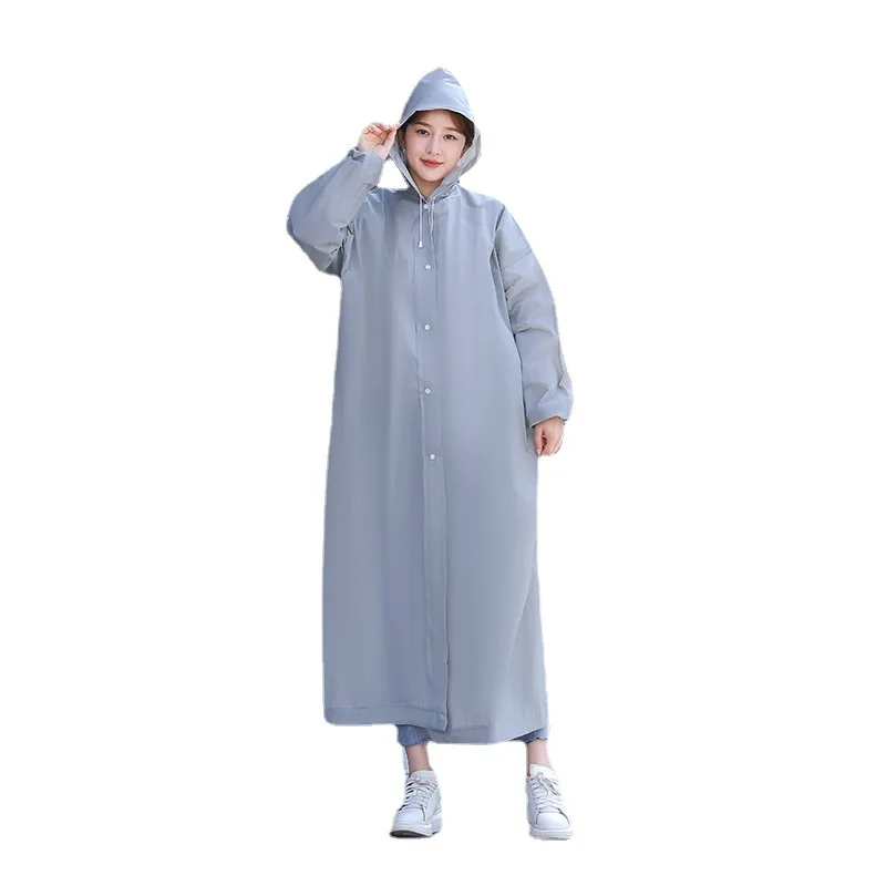 Thickened Men Poncho Whole And Body Single Raincoat Disposable Rain Long Rainstorm Proof Children Women\'s Transparent Portable