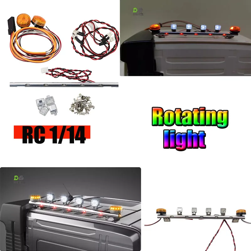 

Светодиодный имитационный металлический прожектор для радиоуправляемых моделей 1/14, для радиоуправляемых грузовиков Tamiya 1/14 VOLVO FH16 56360, детали для самостоятельной сборки, игрушки