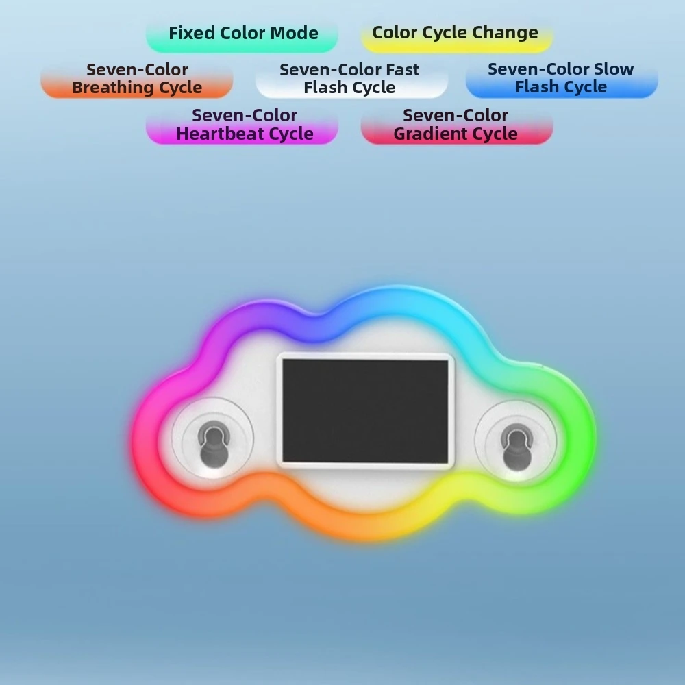 Solar Powered Solar Car Lights 6 Light Modes Suction Cup Mount Car Window Signs LED Neon Colors USB Charging