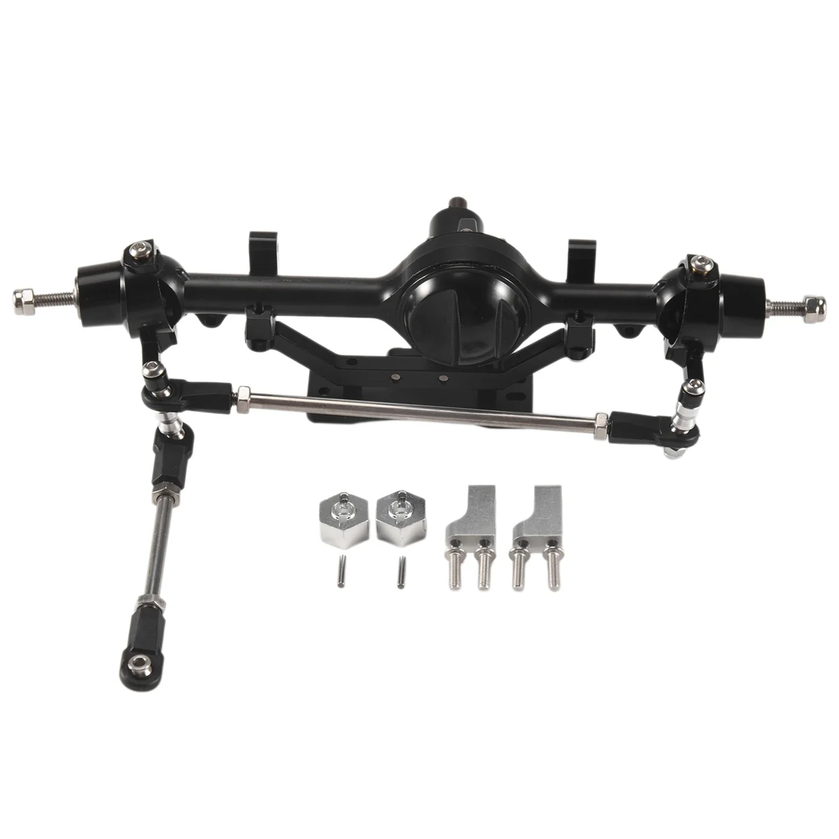 SLQZT CNC Aluminum Alloy D90 Front Rear Axle for 1/10 RC Crawler D90 D110 Gelande II Yota II Axle Upgrade Parts,1