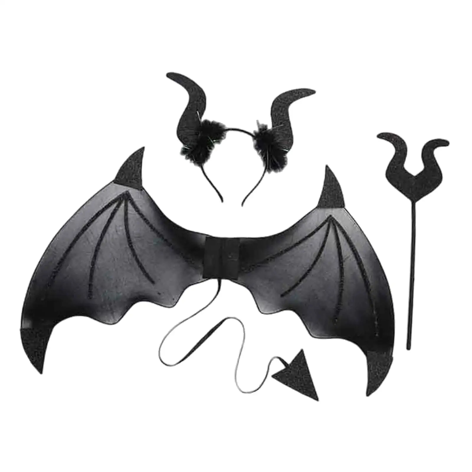 Halloween Devil Costume Set, Finja jogar adereços, Role Playing Masquerade