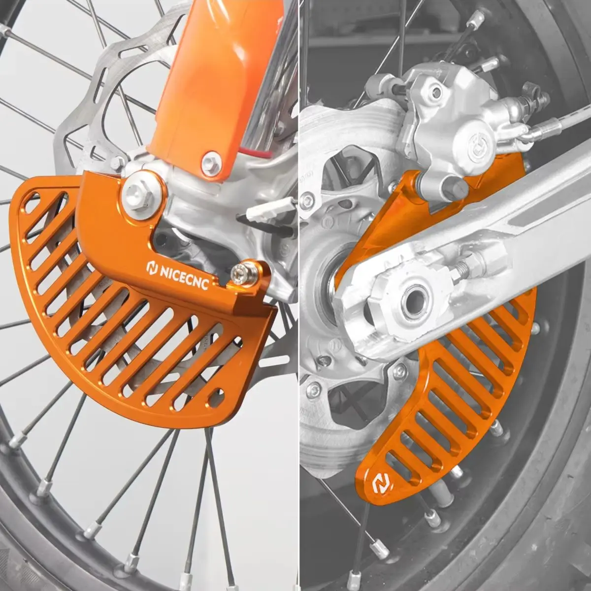 (Disponibile in magazzino UE) Per KTM EXC 300 6D TPI XCW EXC-F 500 450 350 300 250 200 150 125 SX XC F 2026 2025 Kit protezione disco freno anteriore e posteriore per Husqvarna TE 300 PRO TX 300 FX FE