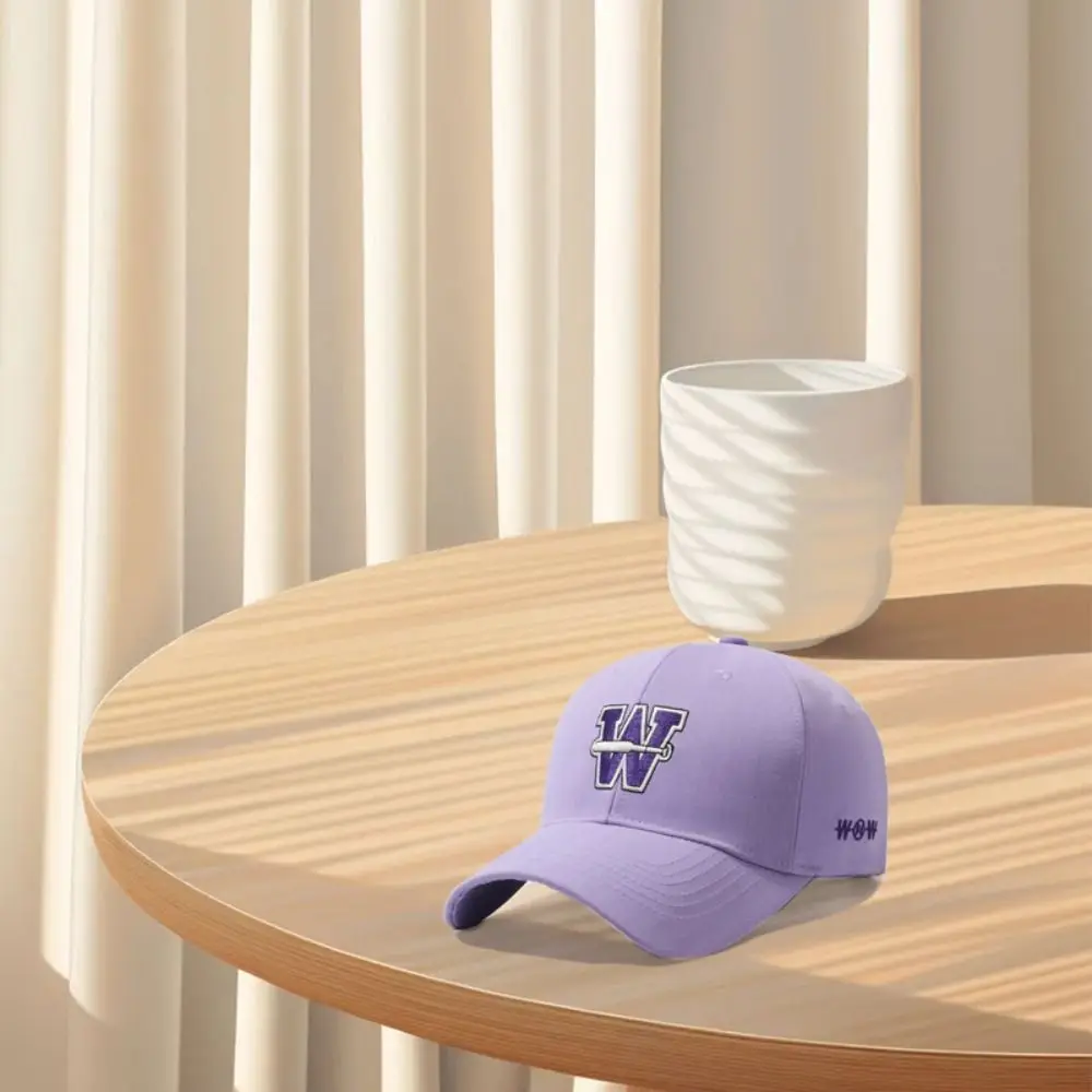

Summer Sun Hat Cotton Hip Hop Sunscreen Hats Washable Adjustable W Letter Trucker Cap Versatile Soft Sport Baseball Caps Unisex
