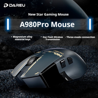 Dareu A980pro Small Screen Mouse Thri Mode Magnesium Alloy Button 8k Polling Rate Computer Peripherals Gaming Specific Ergonomic