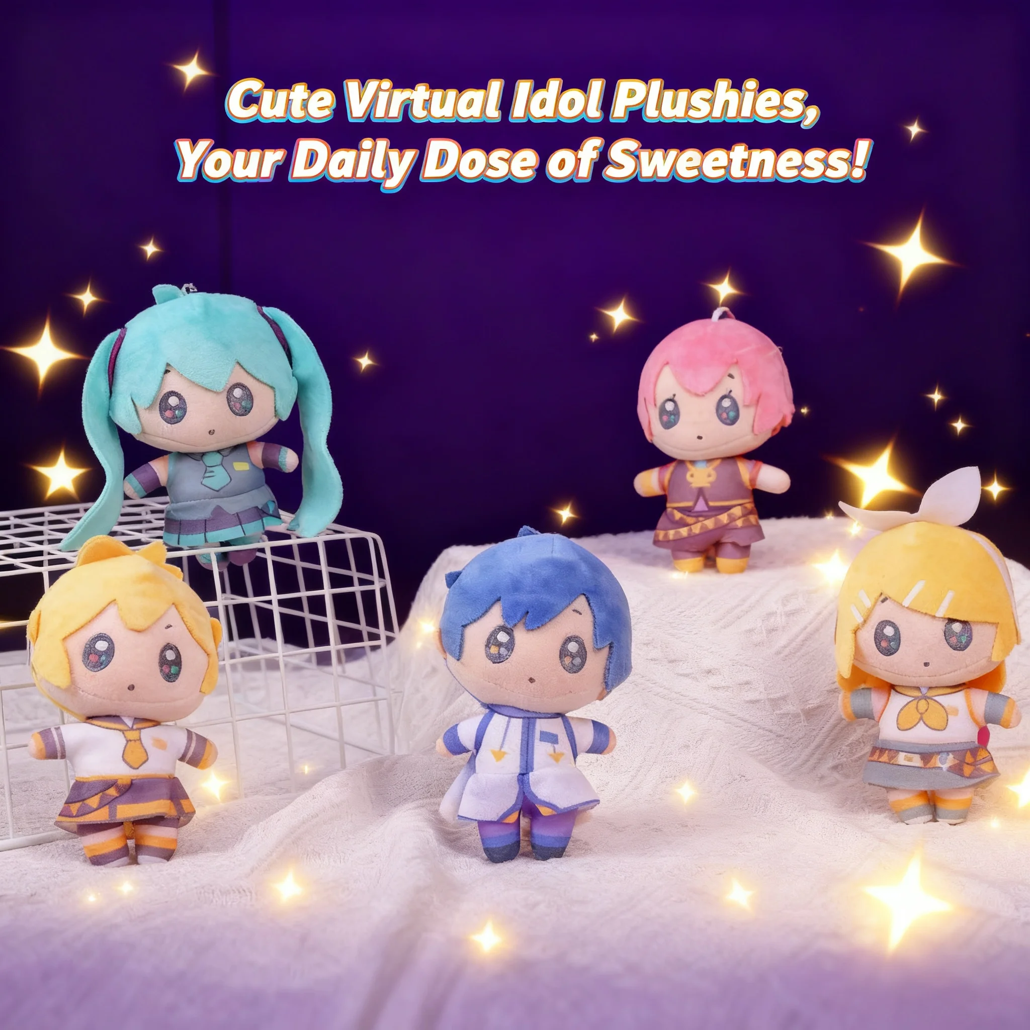 Nuevo Llavero de Peluche de Hatsune Miku de Dibujos Animados, Colgante para Mochila, Juguete de Máquina de Garras, Figura de Animal de Peluche