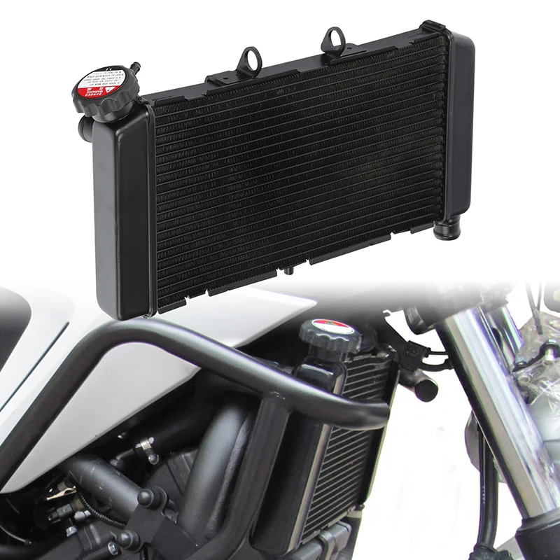 Black Engine Cooler Cooling Radiator For HONDA NC700 ABS DCT 2012-2017 NC750S ABS NC750S DCT 2014-2021 NC750X ABS DCT 2025
