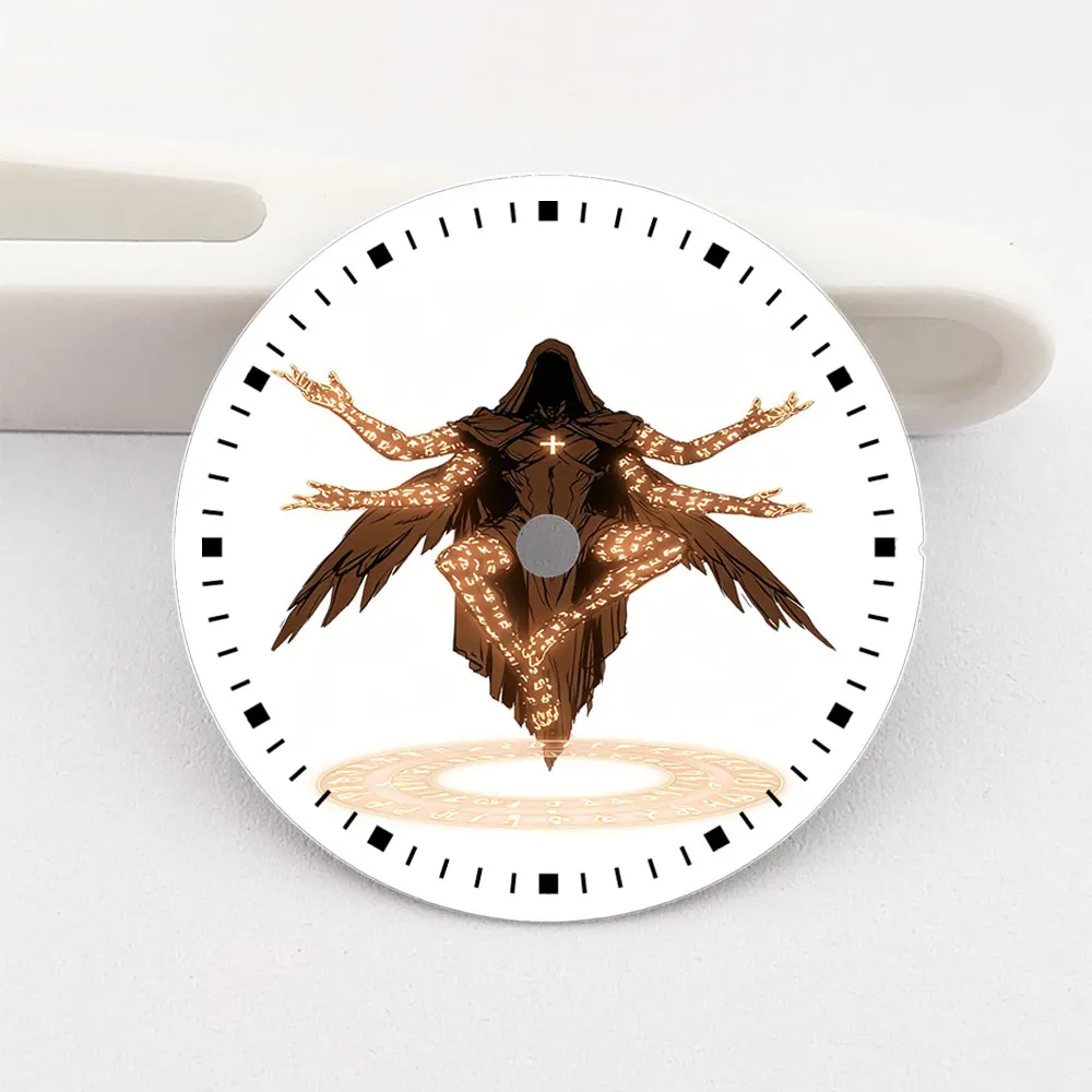 28.5mm Creative Color-Printed Watch Dial for NH35/36 Movement Watch Accessories Suitable for Watchmakers And DIY Enthusiasts
