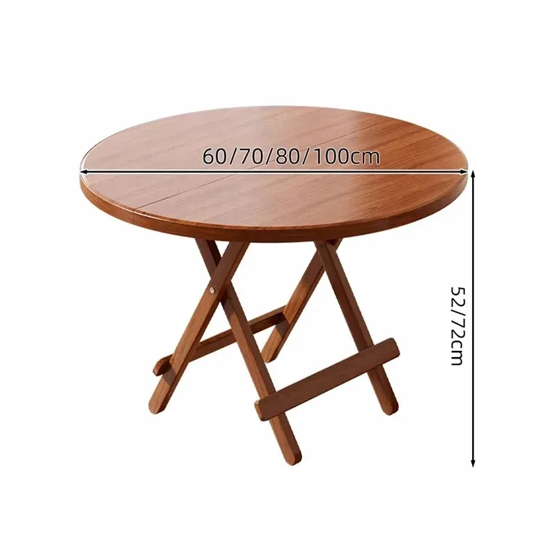 Foldable Round Table Living Room Table Round/square Multipurpose Office Kitchen Table 60/70/80/100cm