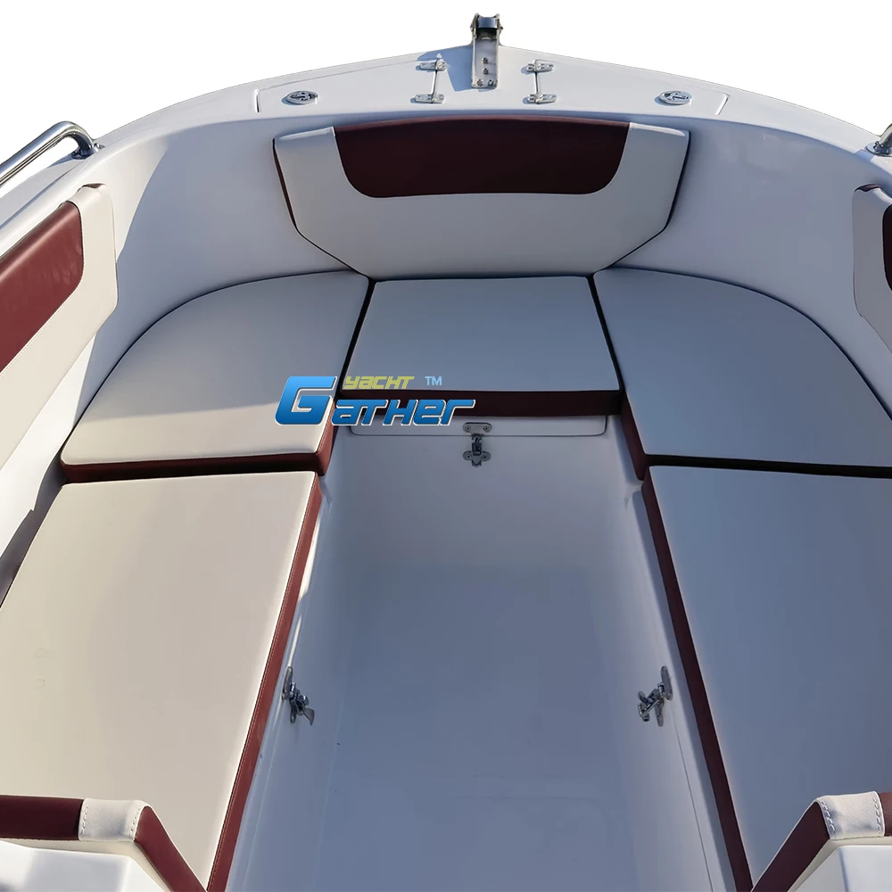 قارب صغير من الألياف الزجاجية بطول 19 قدمًا، قارب محرك، قارب سريع #3