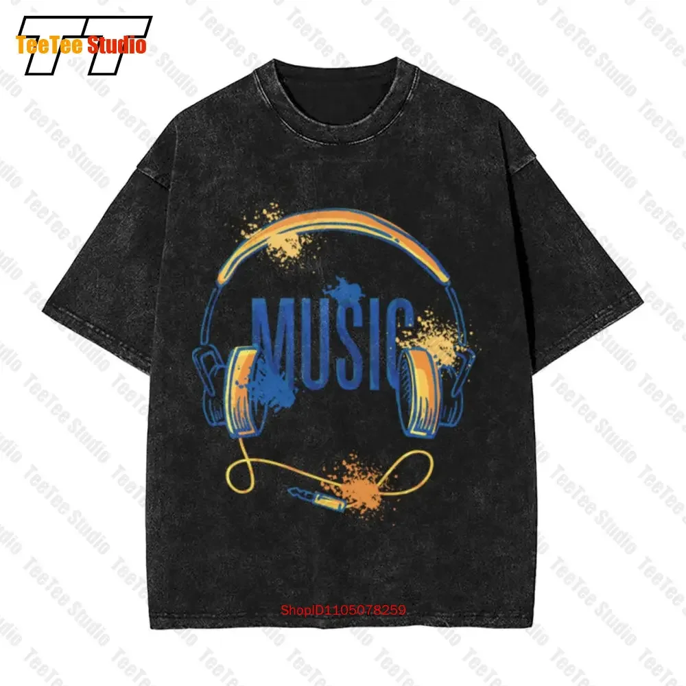 Music Lovers Songs Singer Guitarist Bands Geeks Drums Vintage Oversized T-Shirt TMWN