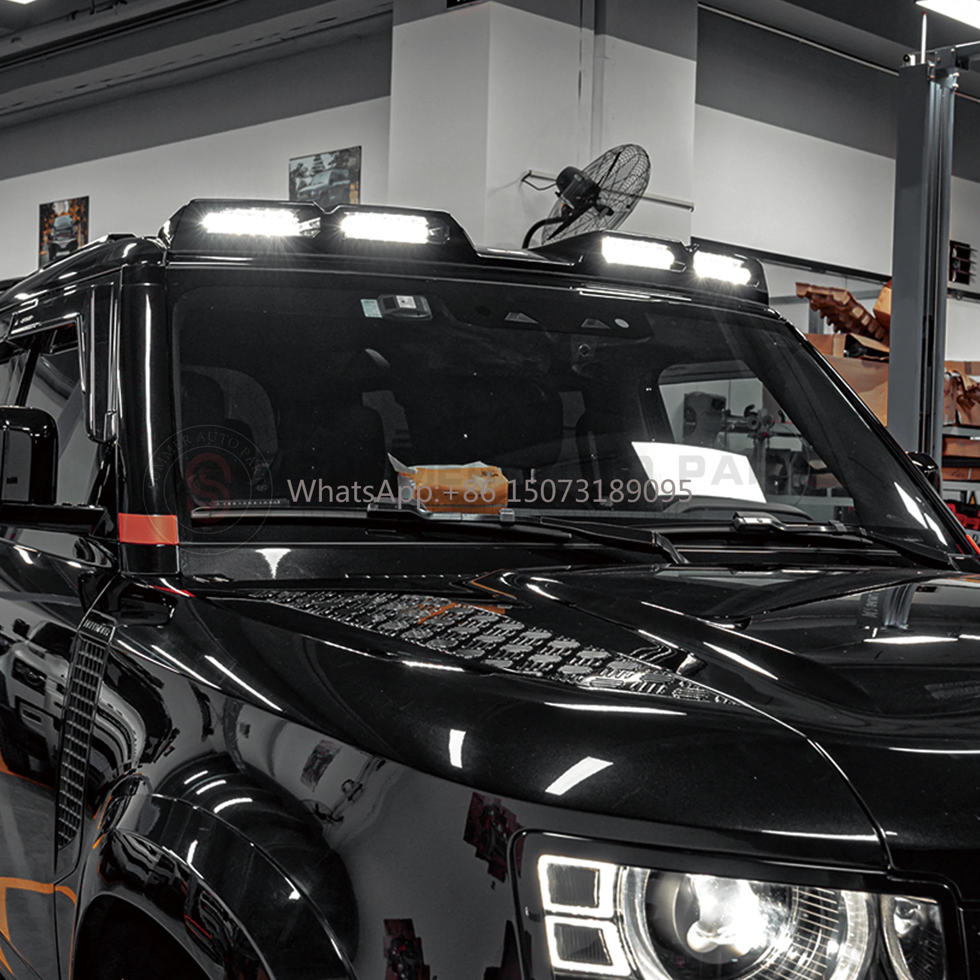 

Offroad Car Accessories Front Roof Cover Carbon Fiber 4X4 Led Roof Top Light Defender Roof Light