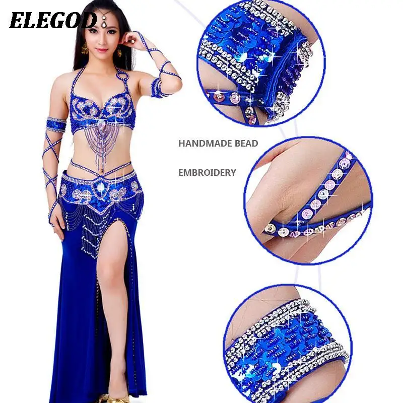 Adults Belly Dance Accessories Sequin Bracelet Snake Sleeves Arm Band with Stretch Wrap Strap Arm Chain Women Belly Dance Wear