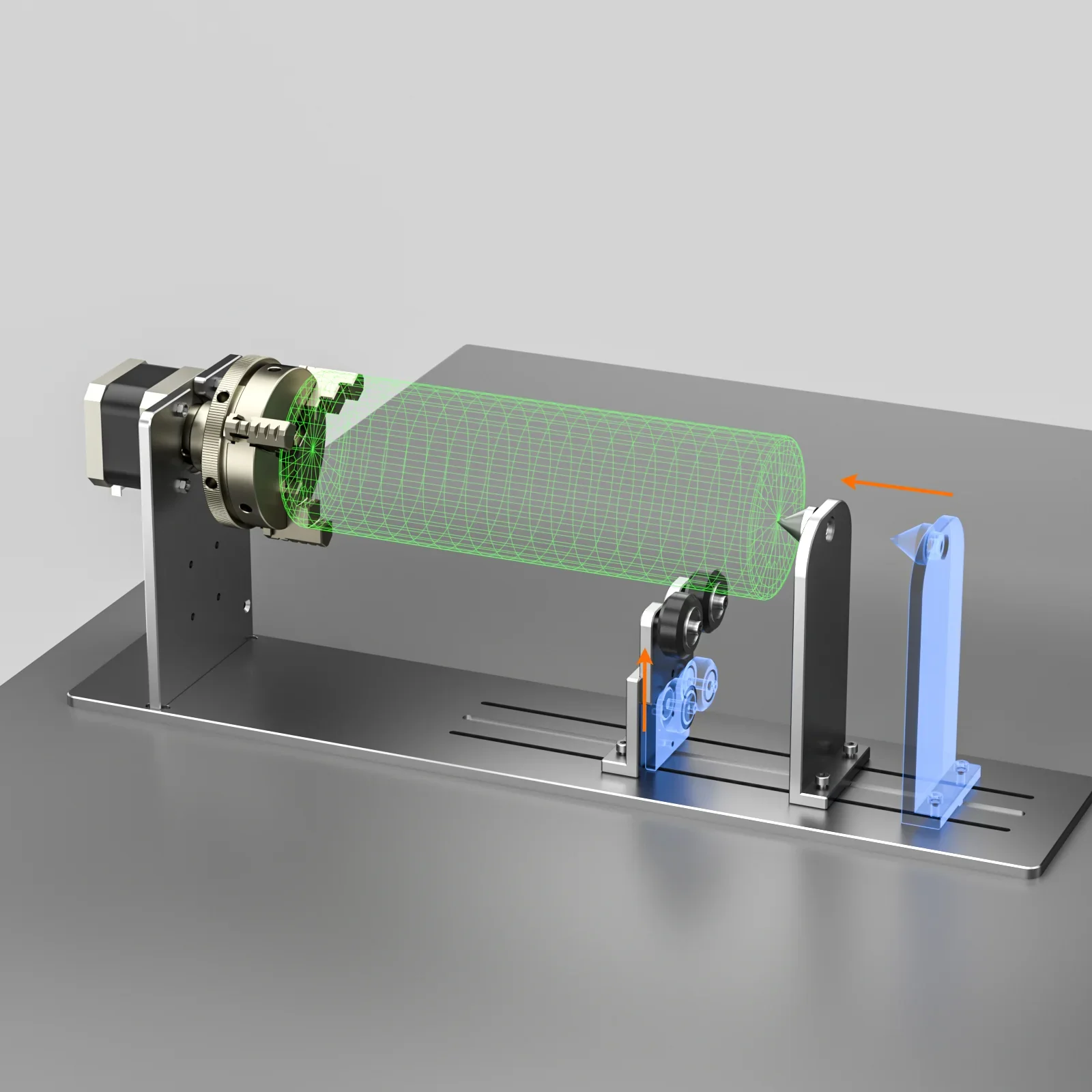 NEJE-Rodillo rotativo láser R5, grabador láser, A-AXIS INDIVIDUAL, giratorio para objetos cilíndricos