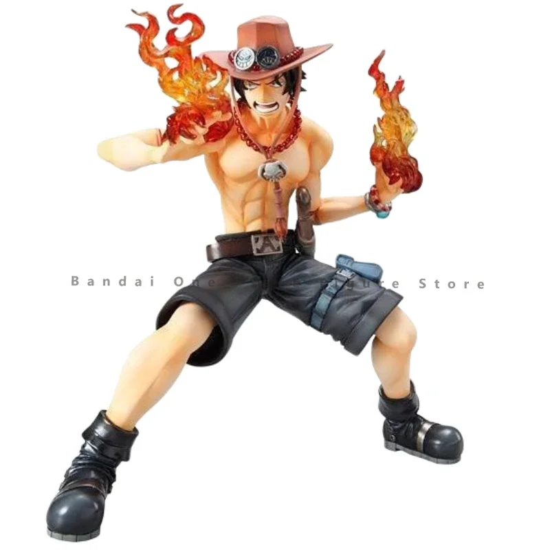 In Stock Original MegaHouse One Piece POP Dx Top Portgas D Ace Action Figures Animation Toys Gifts Model Collector Anime Hobby