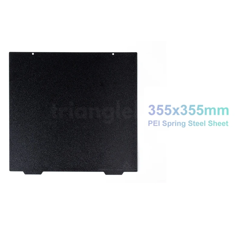 trianglelab 355 X 355 Double sided Textured PEI Spring Steel Sheet Powder Coated PEI Build Plate 3D printer for ABS PETG