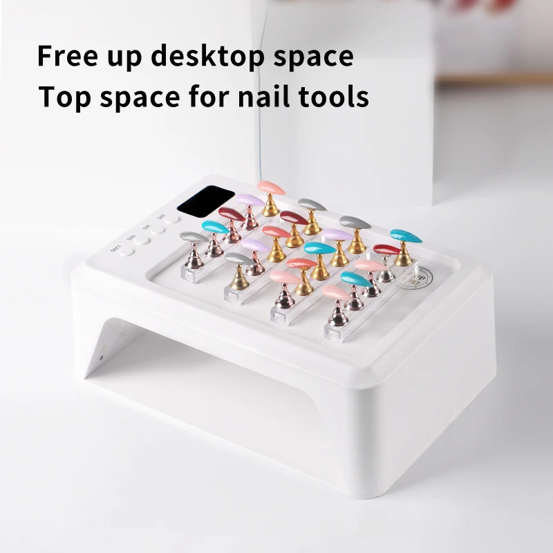 72 W LED UV-nagellamp voor het uitharden van alle gelnagellak Bewegingsdetectie-manicure 60 LEDS Nageldrogerlamp met grote ruimte Salongereedschap