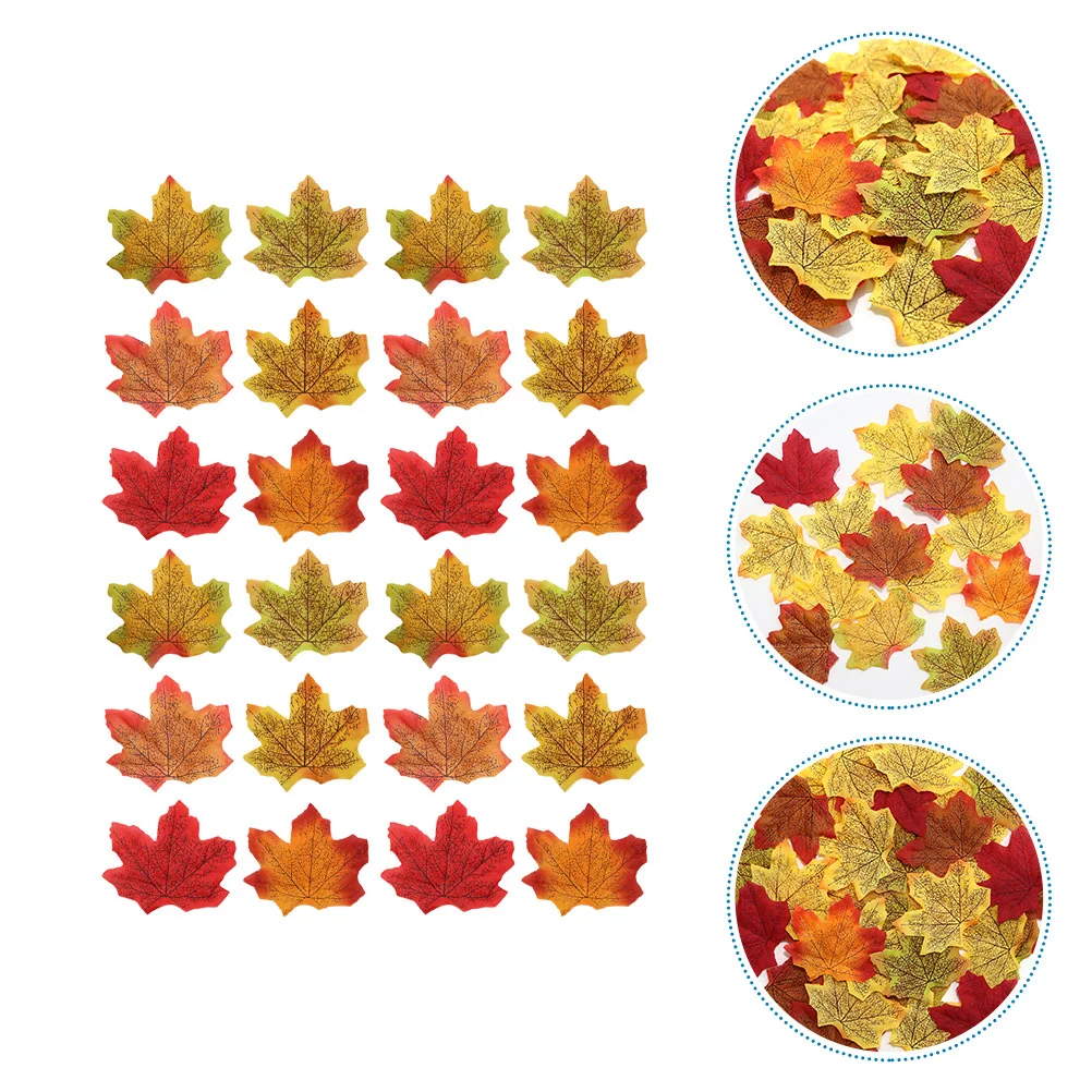 

Thanksgiving Party Decoration Simulated Maple Leaves Unique Fake Leaf Christmas Wedding Simulation Fall Cloth Table Autumn