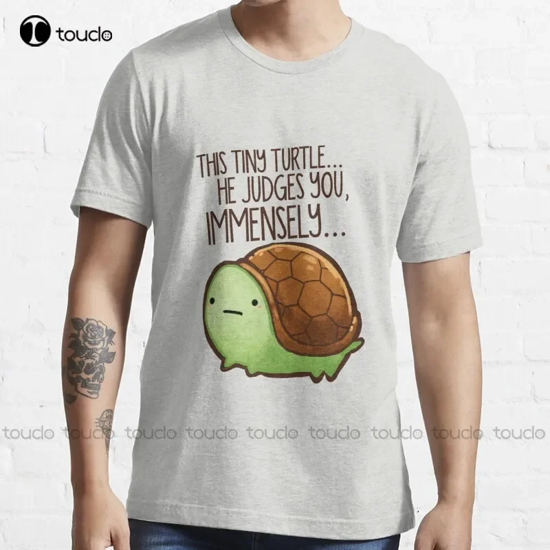 New This Turtle.. He Judges You. T-Shirt Size Shirt S-5Xl Cotton Tee Shirt tshirts Unisex