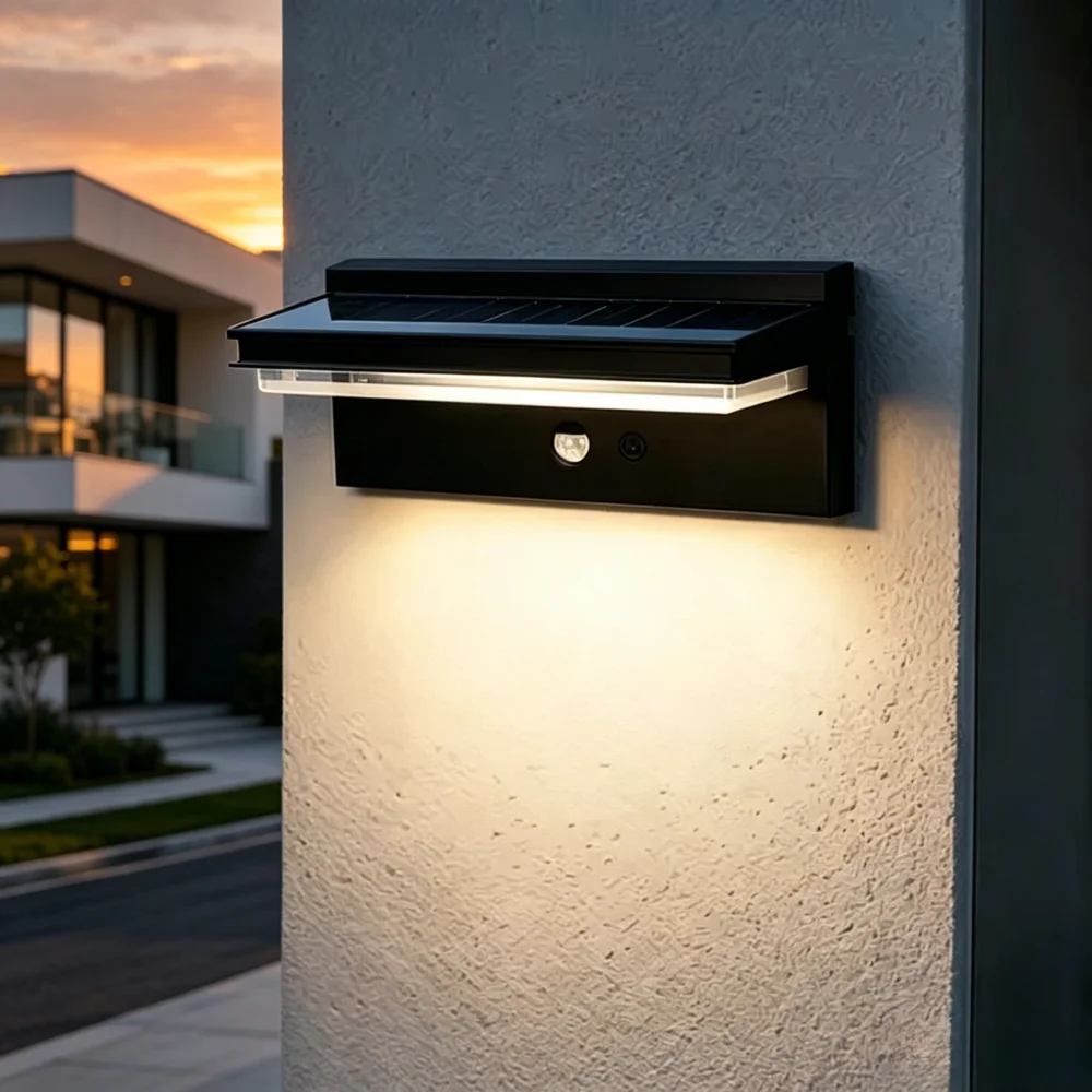 太陽光発電ウォールランプ-ipx5-防水-led-屋外ウォールライト-モーションセンサーウォールランプ-中庭ガーデンヴィラ-ホームスタンドウォールライト