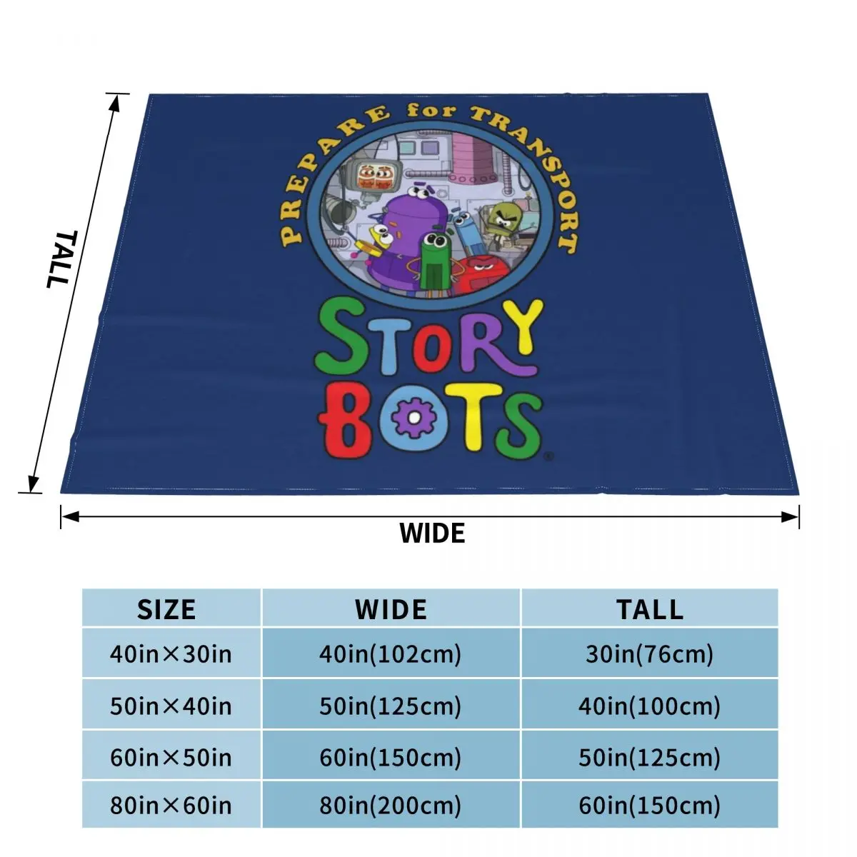 Prepare for Transport with Story Bots! Throw Blanket halloween Summer Cute Plaid for winter Blankets