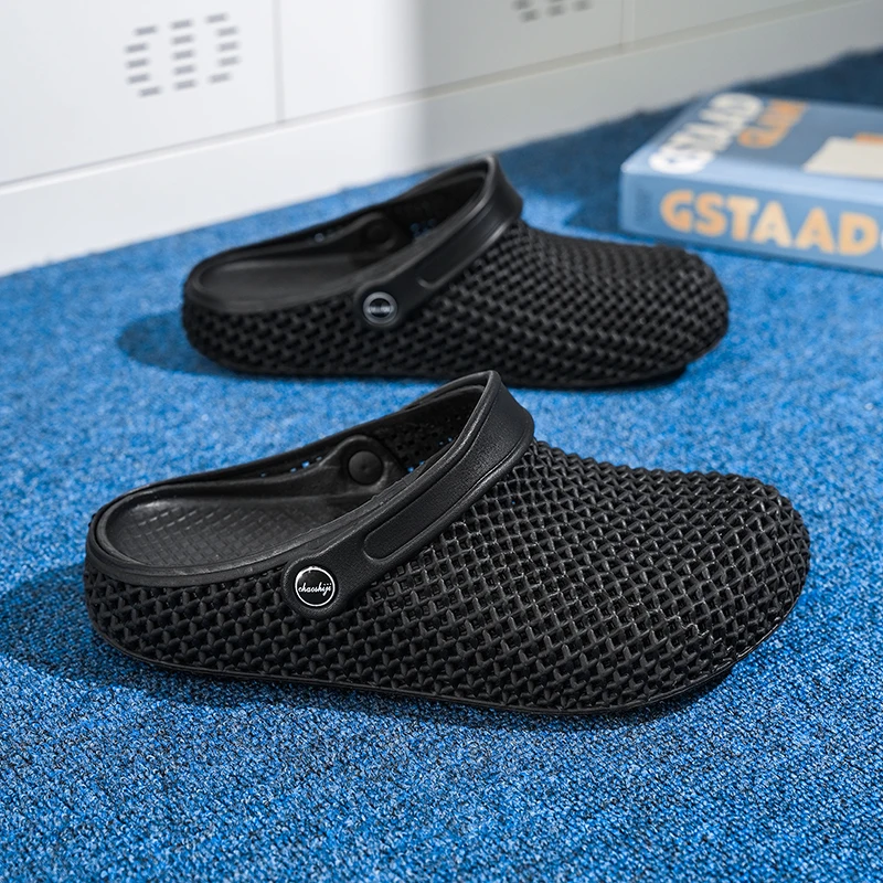 

Men 3D Honeycomb EVA Clogs Breathable Hollow Slip-On Sandals 2-Way Wear Slingback Non-slip Quick Dry Water Shoes EU39-44