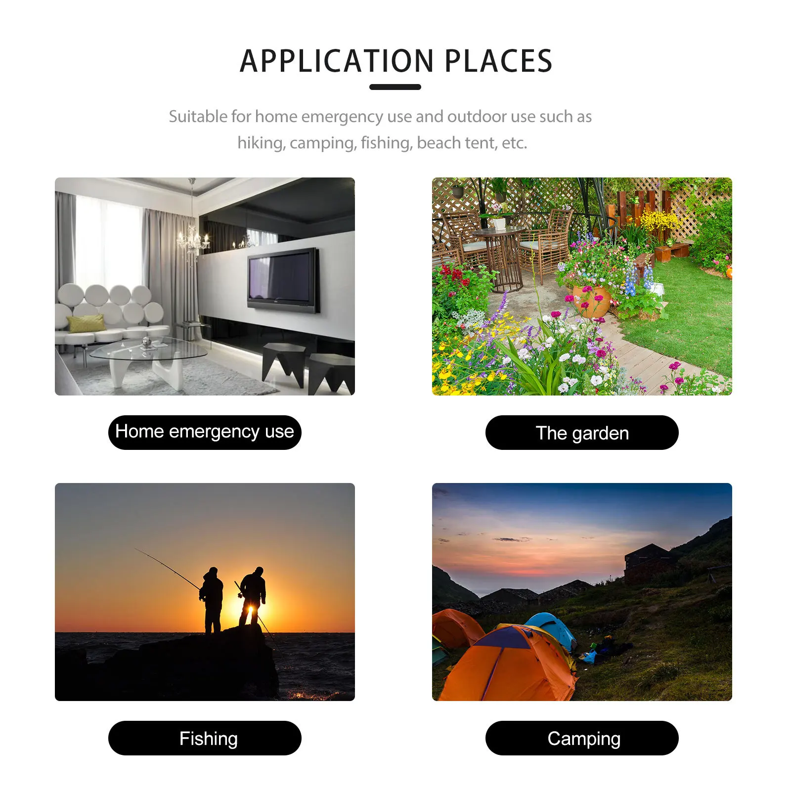 

3W Solar Powered Light Rechargeable LED Lamp Portable Energy Saving Emergency Home Outdoor Camping Hiking Tent Night Light