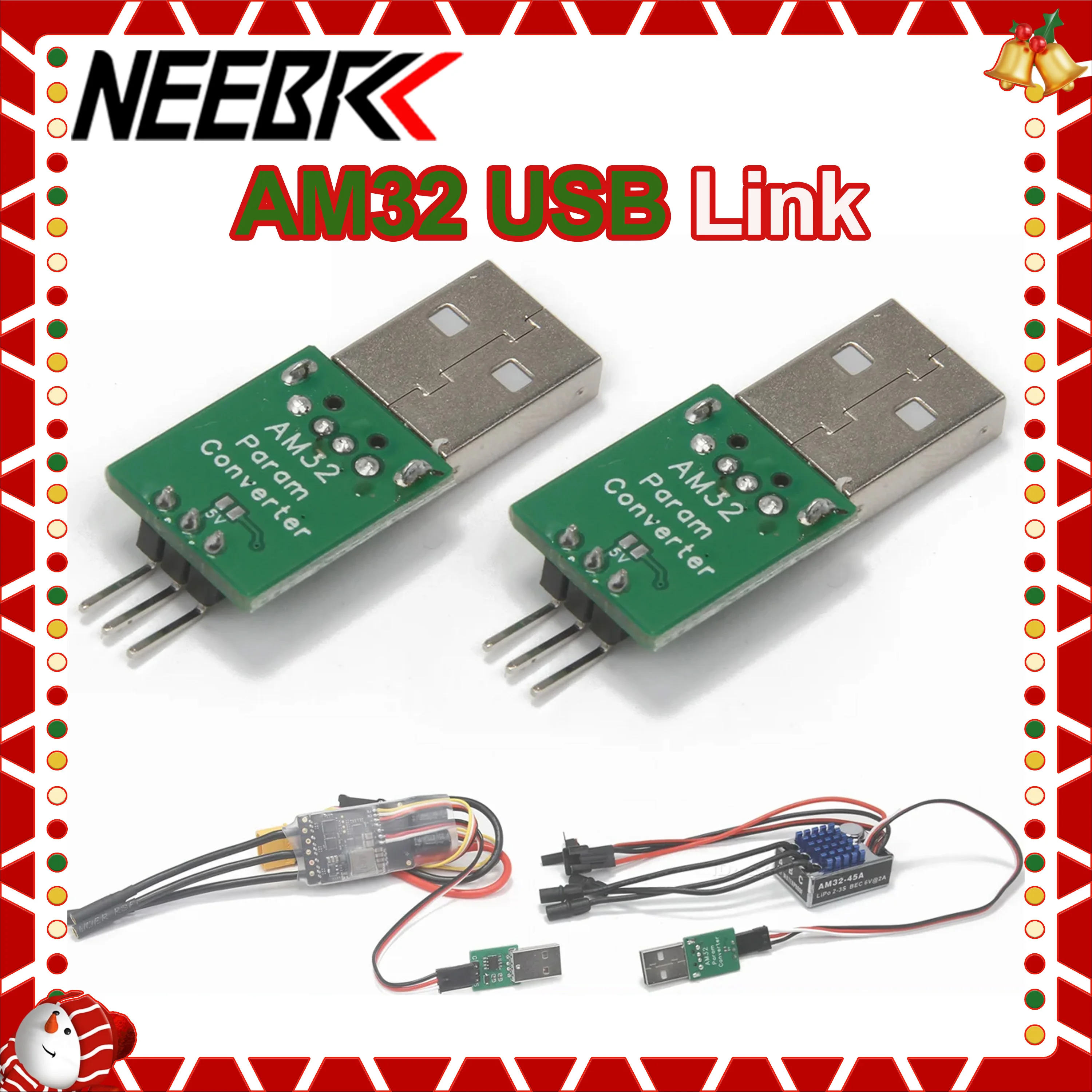 AM32 ESC Parameter-Einsteller Bürstenloser Geschwindigkeitsregler USB für MN82 MN99S MN168 MN78 Modellauto Offroad-Kletterfahrzeug-Teile