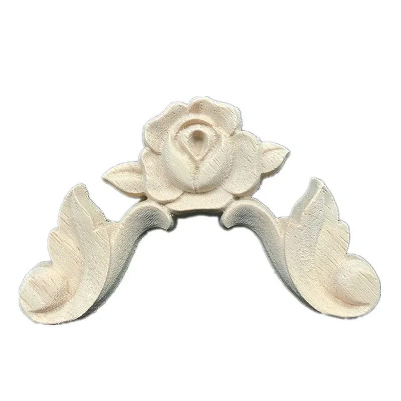 6-9cm New European Style Woodcarving Decal Home Decoration Accessories Furniture Carved Applique Window Door Decor Wood