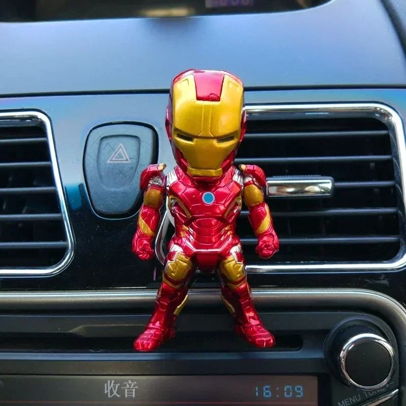 Marvel Iron Man Car Toy Perfume Interior Air Conditioning Vent Aromatherapy Decoration Fragrance Captain America Christmas Gifts