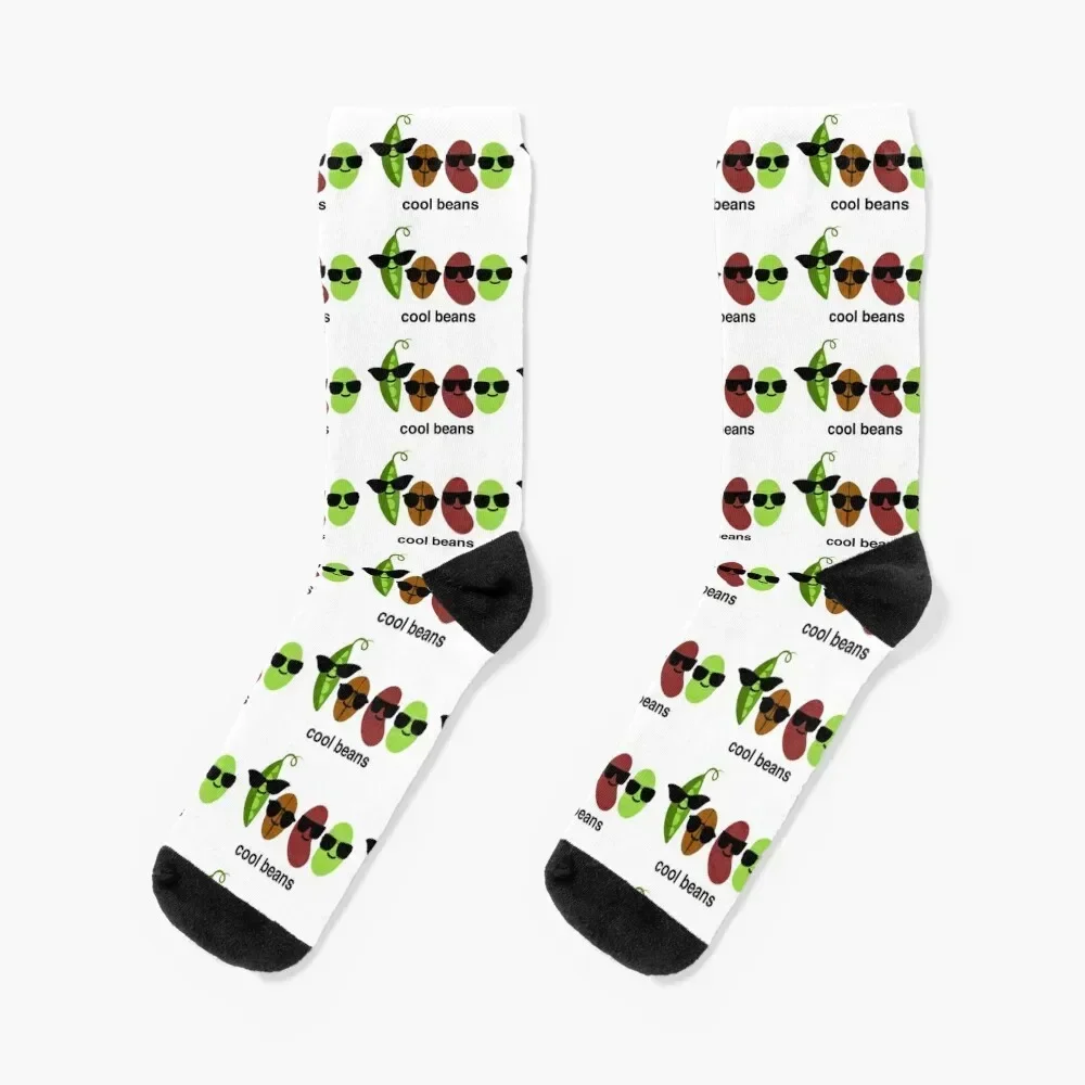 

Cool Beans - Beans Wearing Sunglasses Socks football men cotton high quality custom sports loose Boy Socks Women's