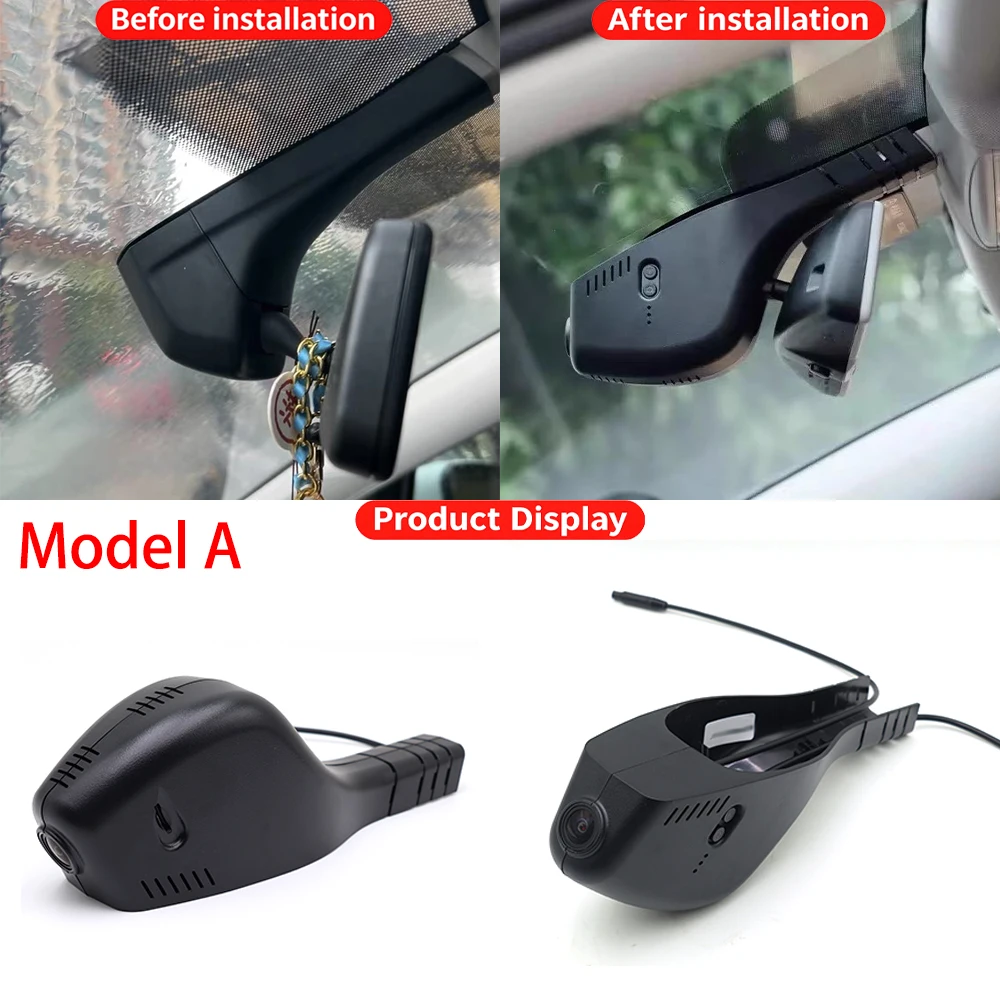 for Skoda Fabia Roomster Praktik Superb B5 B6 Slavia Kamiq Kushaq Wifi OEM DVR 4K Dash Cam Front Rear Camera Loop Video Recorder