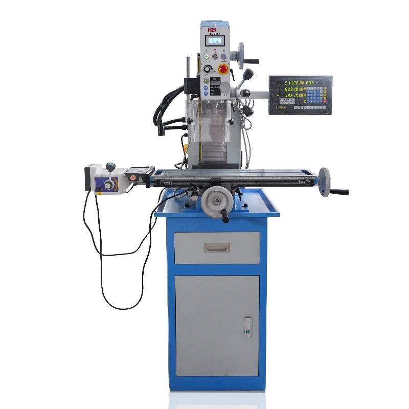 FS-305X Vertical 750W 220V Digital Display Wood/Metal Feed Drilling Milling Machine Automatic Variable Speed Heavy Duty