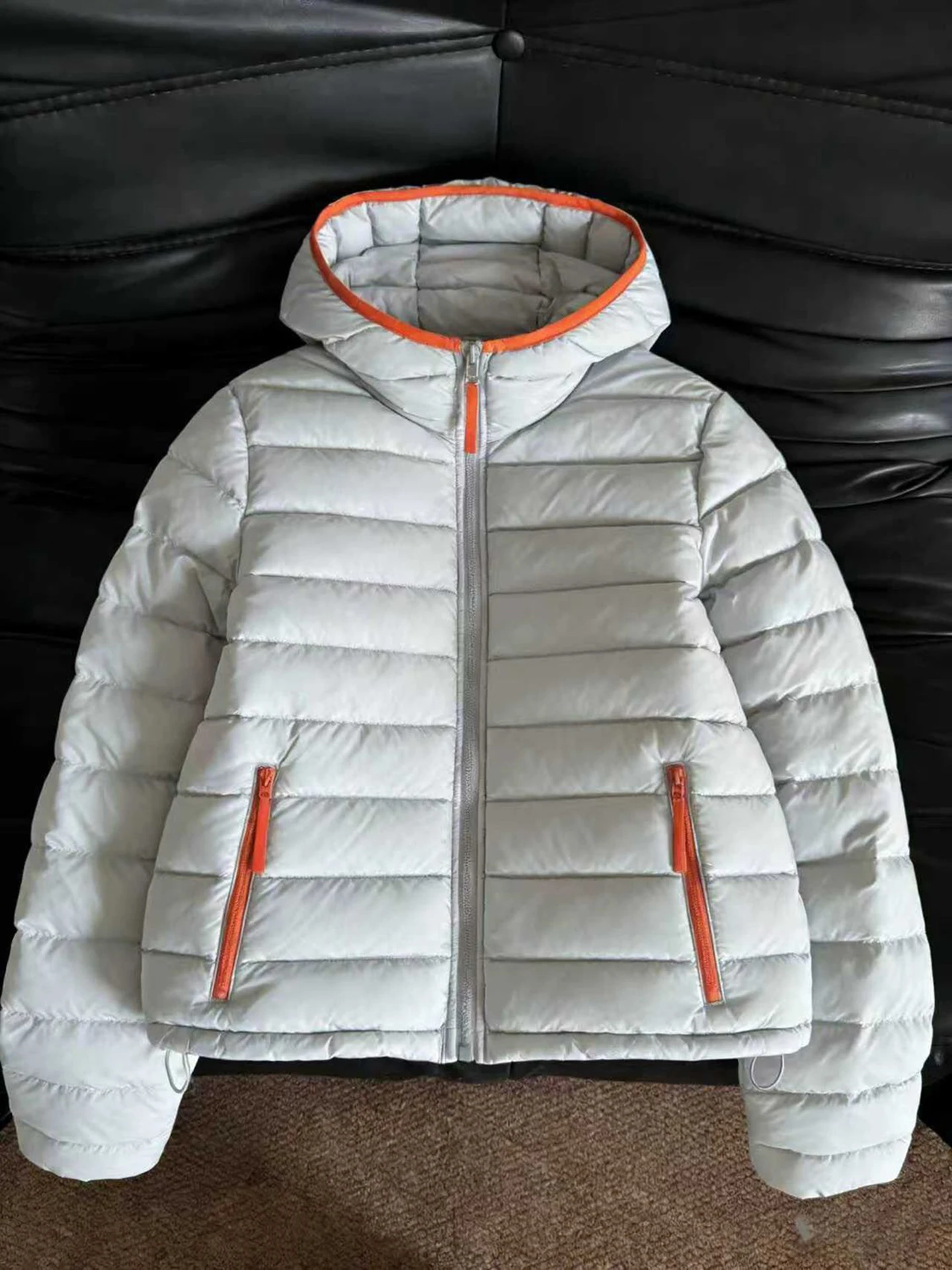 

Retro American Color Blo Thiened Hooded down Cotton Jaet Women's Autumn Winter New Sle High Sensation Warmth Outerwear