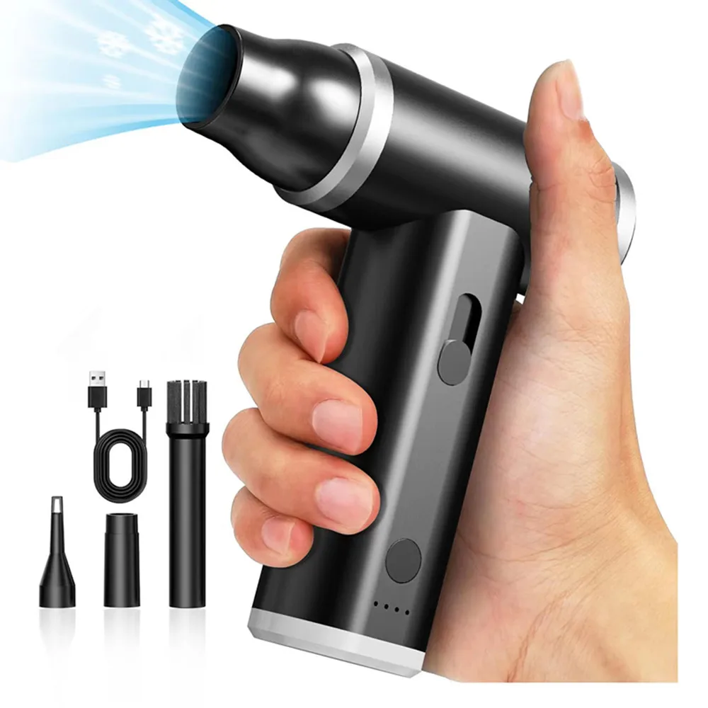 

Electric Air Duster 100000RPM Wireless Dust Gun Compressed Air Blower Vacuum Powerful Hair Dryer Car Computer Keyboard Cleaning