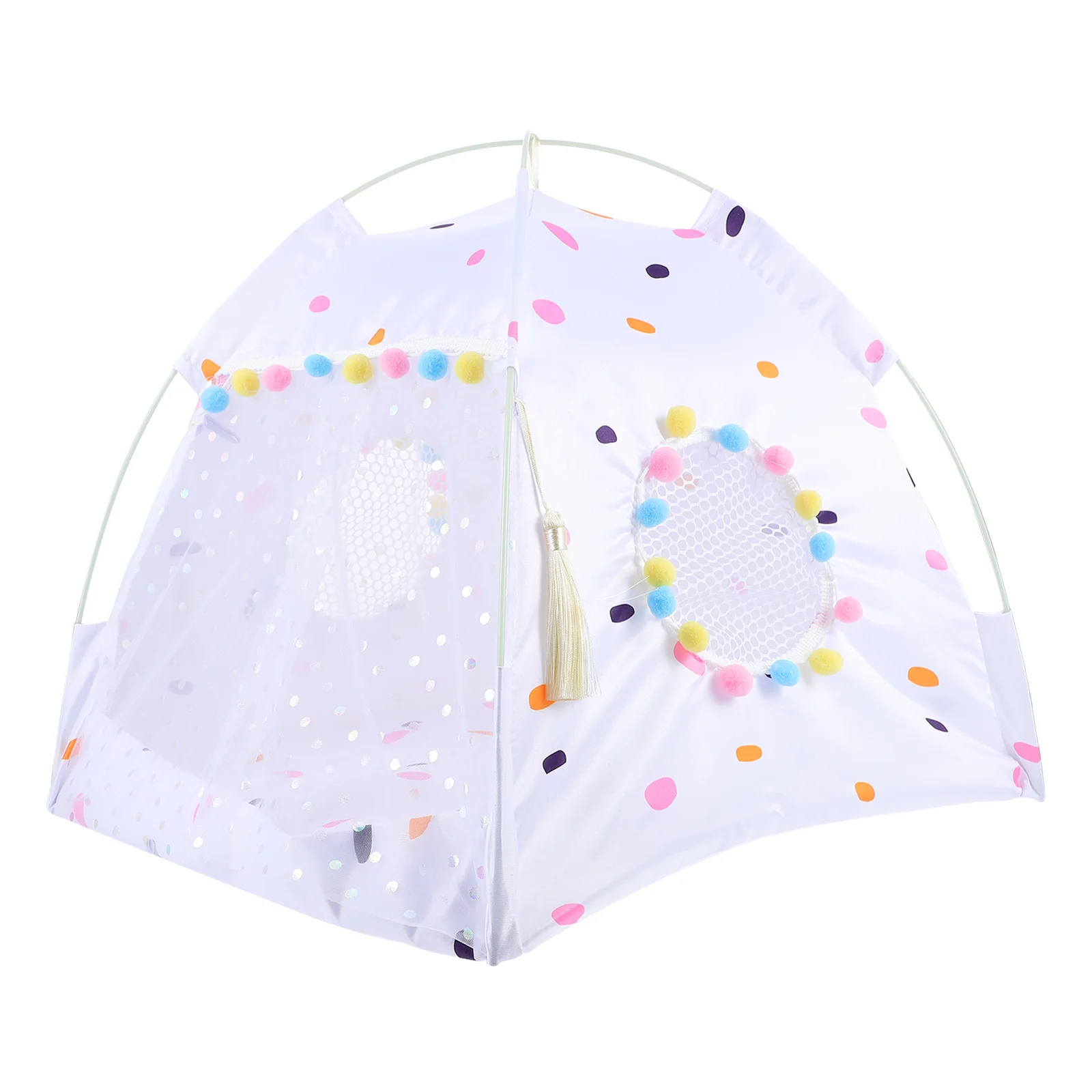 Tenda pieghevole per cani Gatti Tappetino estivo Cuscino per riparo impermeabile Letto per interni ed esterni Nido da gioco Fornitura per animali domestici Cane pieghevole