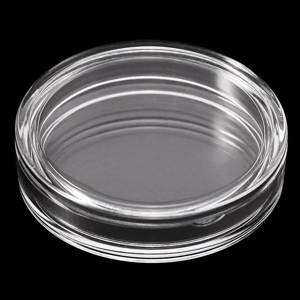 

20 шт. акриловых держателей для монет, прозрачные защитные футляры для безопасного хранения, компактный дизайн, удобство в обращении, для коллекционеров монет