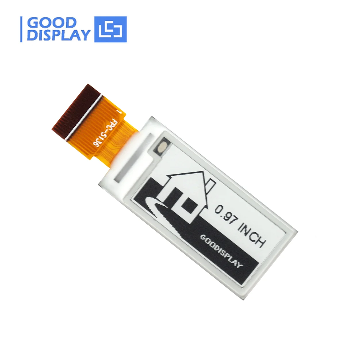 GooDisplay Mini Tela de tinta E de 0,97 polegadas Resolução 184x88 SPI Pequeno Epaper, GDEM0097T61