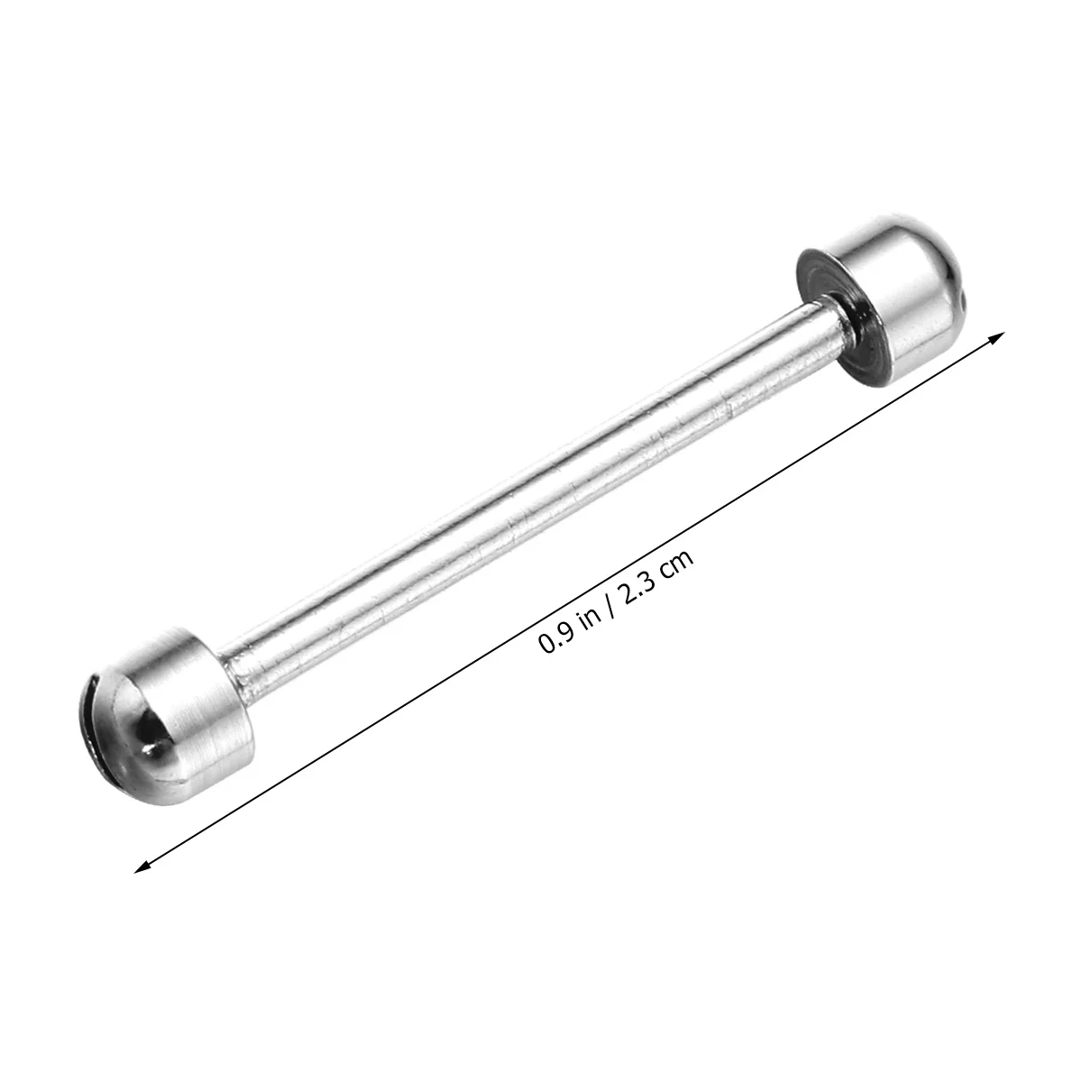 2pcs One-Word Screw Connecting Rod 18Mm Inner Diameter Steel Color Repair Tool For Band Clasp Fixing Watch Tube Watch Strap Link
