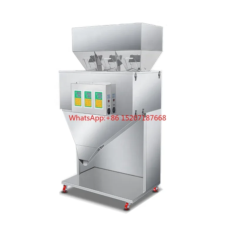 Spice Powder Weighing Filling Machine Multi Head Food Granules Quantitative Filling Machine With Foot Pedal