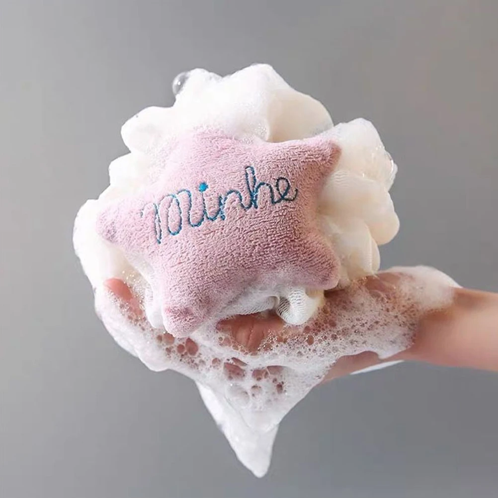 

4Pcs Loofah Soft Gentle Body Wash Ball Shower Essentials Exfoliating Cleaning Supplies Bath Skin Scrubber