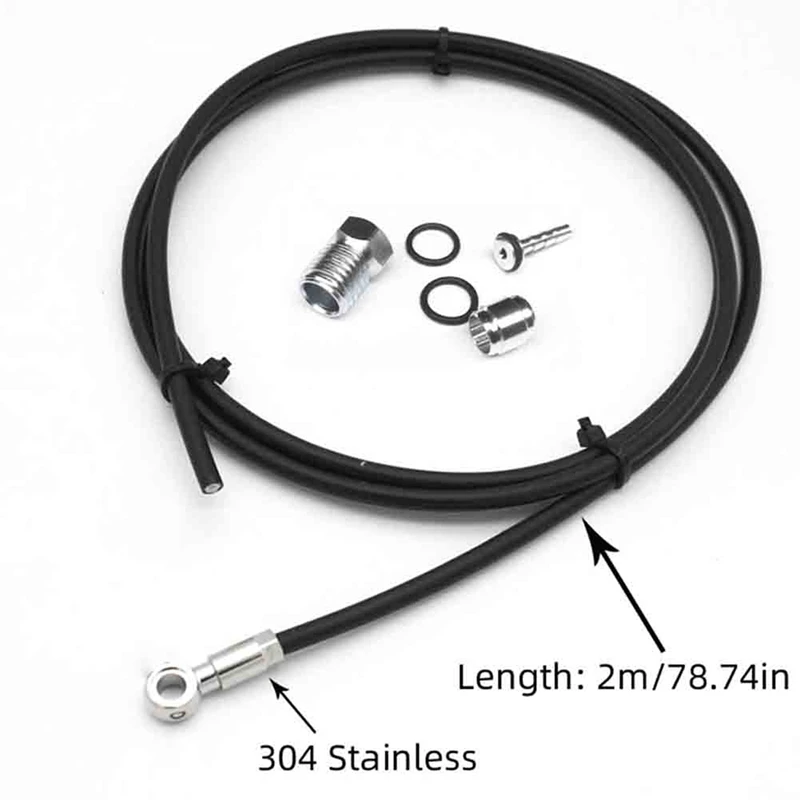 2X Bike Bicycle 2 Meter Brake Hose Kit For Formula R1 R1R Ro Rx T1 Mega Line Tube + Oil Needle+Olive+Rubber Rings