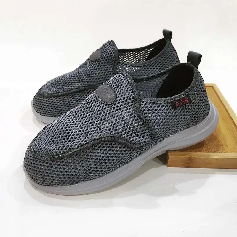 Women Men Diabetic Shoes Summer Breathable Injury Bandaging Surgery For Patients Swollen Feet Adjustable Shoe Width Shoes