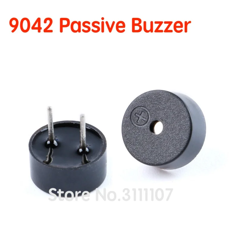10 uds/5 uds zumbador pasivo 9042 16 ohm AC 3V 3,3 V 16Ω 9*4,2mm 9x4,2mm Mini zumbador piezoeléctrico para Arduino DIY electrónico