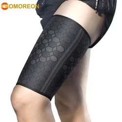 GOMOREON 1Pcs Thigh Compression Sleeves – Quad and Hamstring Support – Upper Leg Sleeves for Men Women